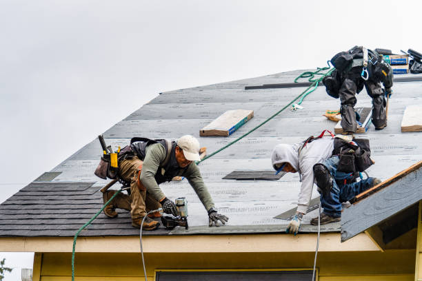 Professional Roofing technician working in Kootenai, ID
